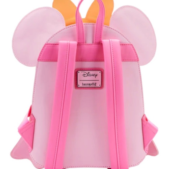 Loungefly Pastel Ghost Minnie Mouse Glow-in-the-Dark Mini Backpack - Picture 3 of 6